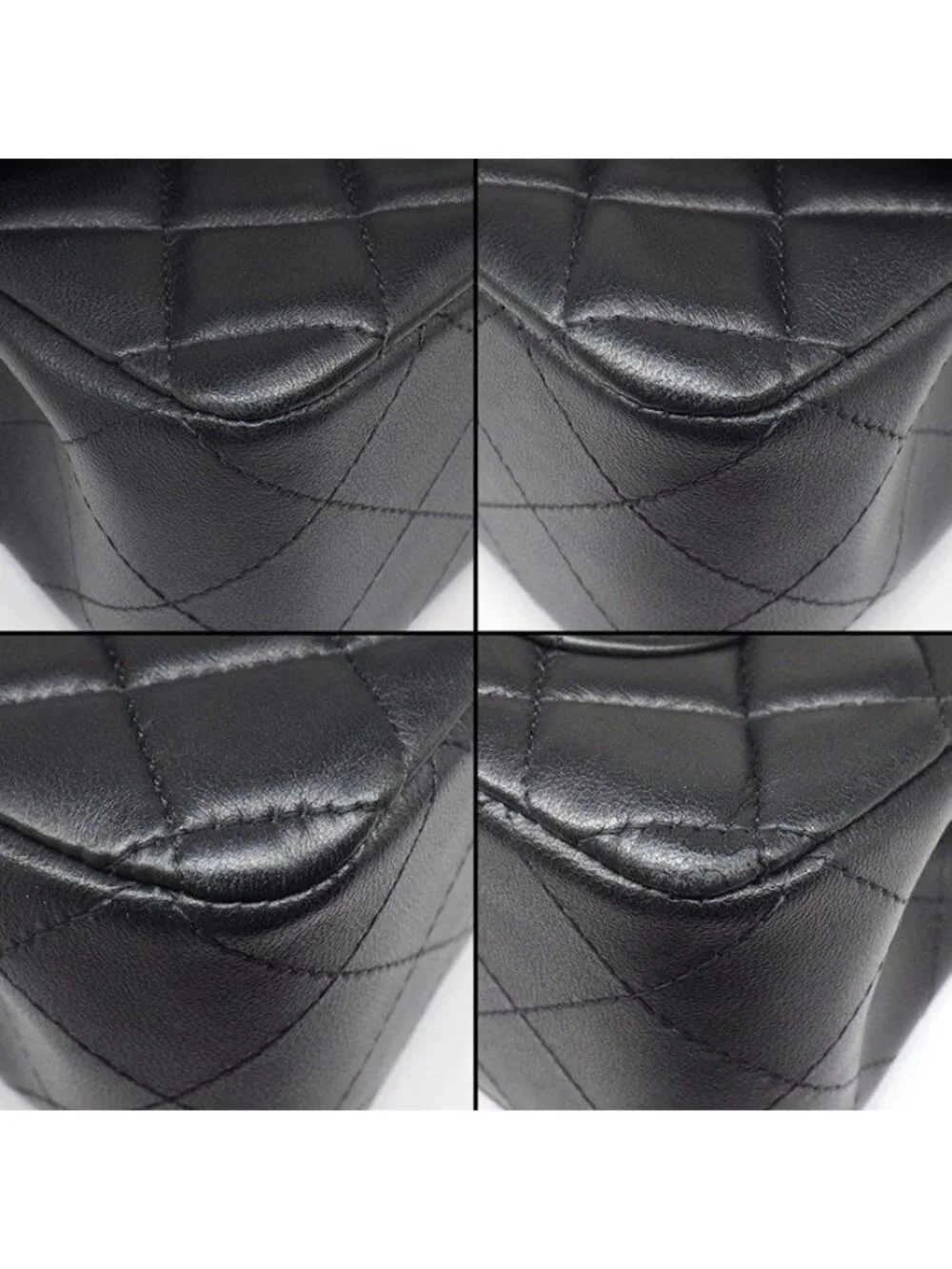 Chanel Shoulder Bag Quilted 20 Mini Classic Black Bordeaux Lambskin
